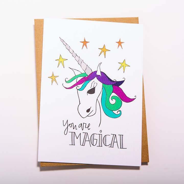 You Are Magical Card for wholesale by DoodleGirl Designs