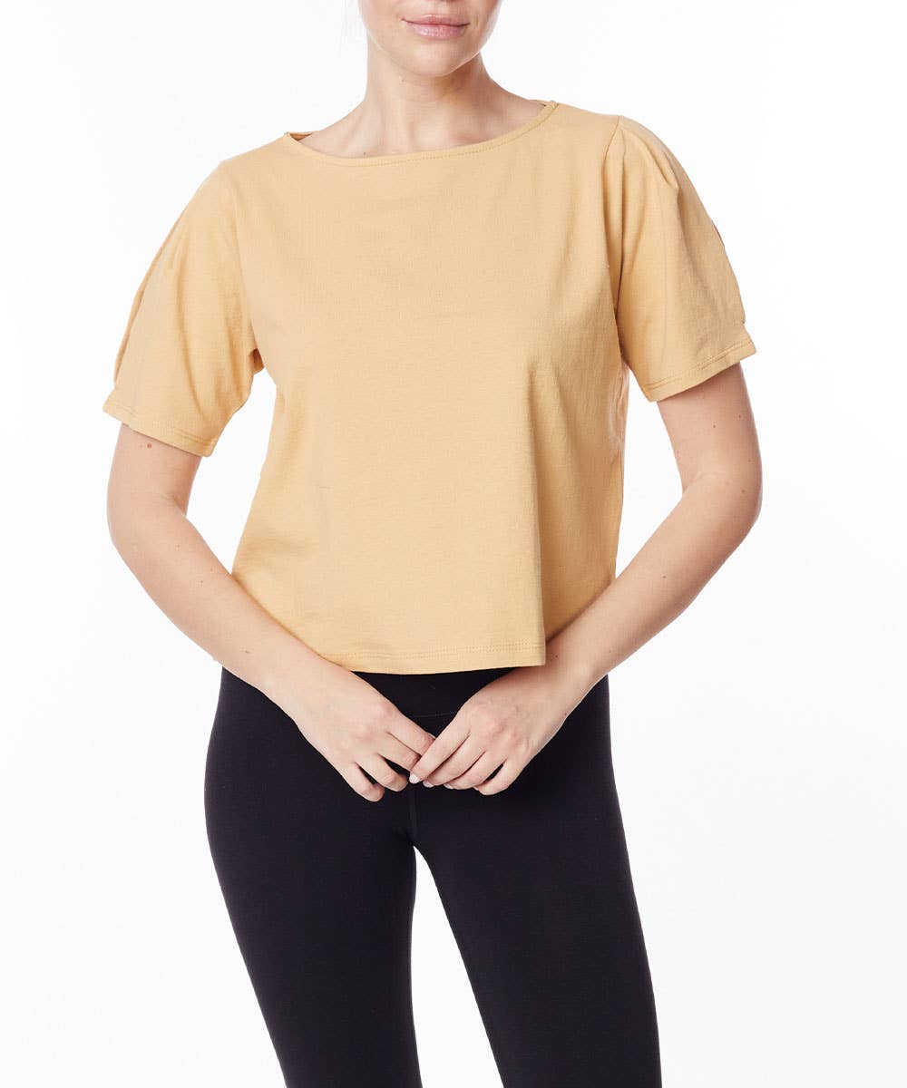 Fabina - Wholesale Blouse - Women's - Heavy Cotton Puff Sleeve Top3
