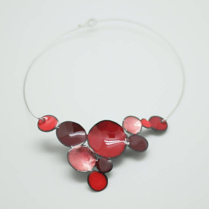 Aurora Big Red Necklace for wholesale by ELZA PEREIRA