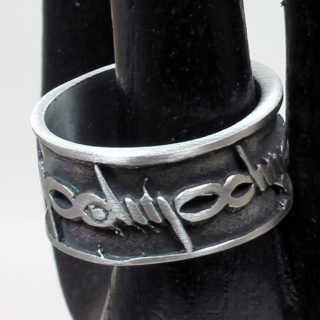 Pewter Barbed Wire Ring for wholesale by Western Counties Wholesale