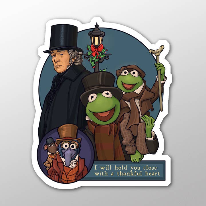 Thankful Heart Individual Die Cut Sticker for wholesale by Karen Hallion Illustration