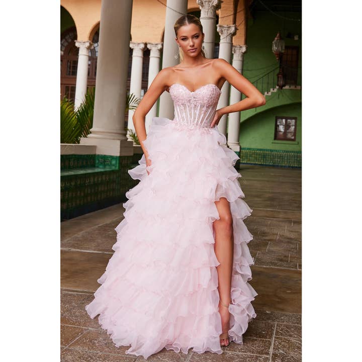 Schulterfreies Sweetheart-Oberteil, mehrlagiges Tüllkleid-R1688 für den Großhandel von Noxanabel