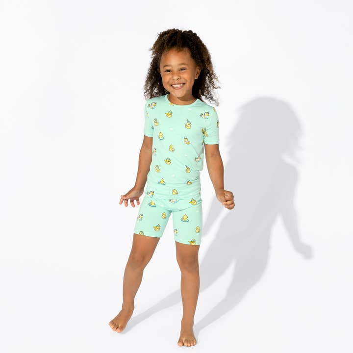 Bellabu Bear - Vente Haut et bas de pyjama – enfant - Ensemble de pyjama pour enfants Rubber Ducky Bamboo3