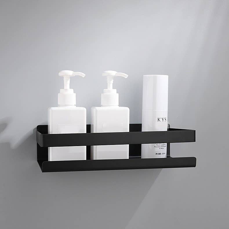 MOUD Home - Wholesale Wall Mounted Shelf - Bath Shelf for Bathroom – Black - 23 cm1