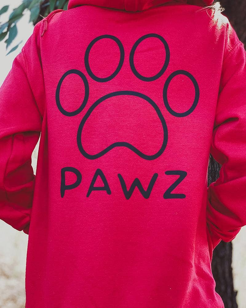 PAWZ - Wholesale Hoodie - Women's - Black Print Classic College Hoodie2
