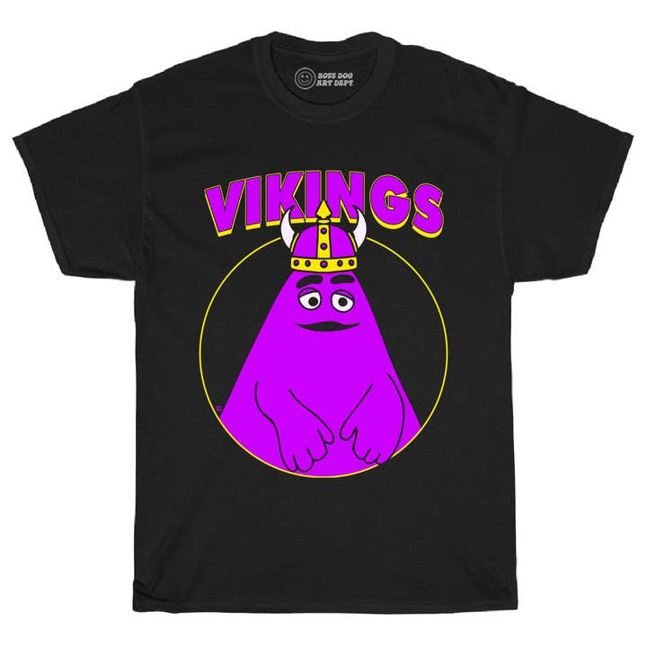 Maglietta Nera dei Vichinghi per la vendita all'ingrosso da parte di Boss Dog