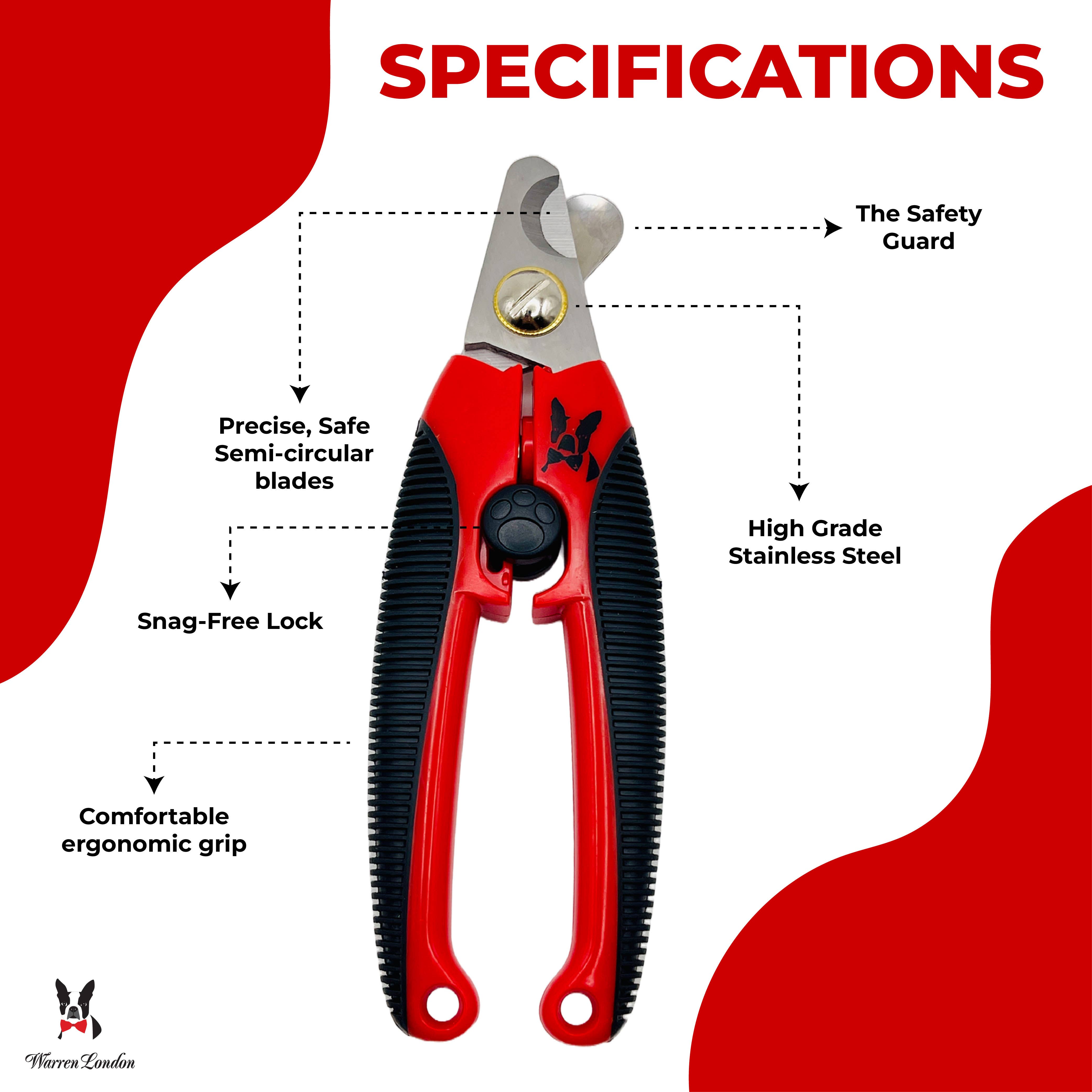 Warren London Dog Products - Wholesale Pet Paw/Nail Care Accessory - Warren London Dog Nail Clippers – For All Dog Sizes1