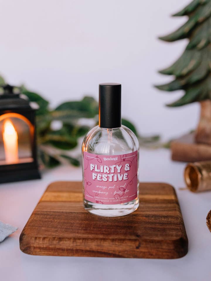 Flirty & Festive Room Spray - Book-Inspired Luxury Scented for wholesale by Bewick'd Studio
