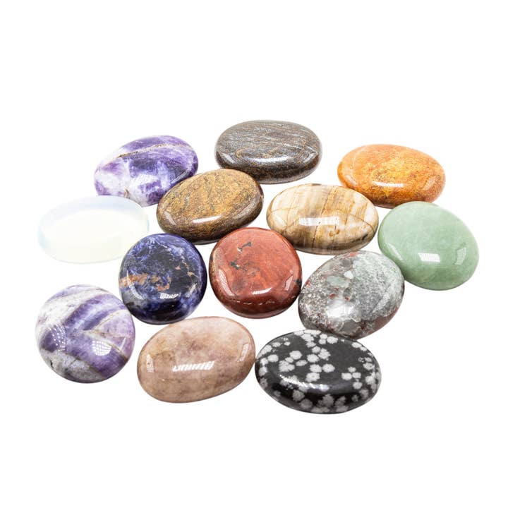 Gemischte Kissen Palmstein 1kg/2lbs für den Großhandel von Quasar Gems USA