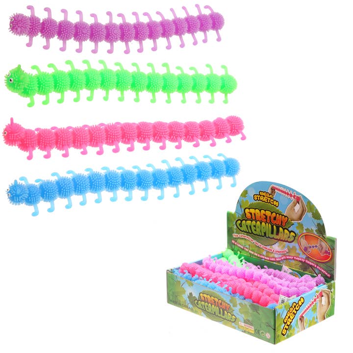 Puckator Ltd - Wholesale Stress Relief Ball/Dough - Stretchy Caterpillar Toy