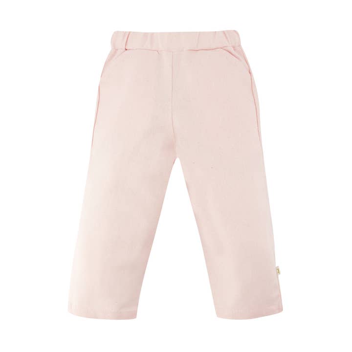 LES ENFANTINES - Wholesale Top & Pant Set - Kids - Pink canvas weasel pants0