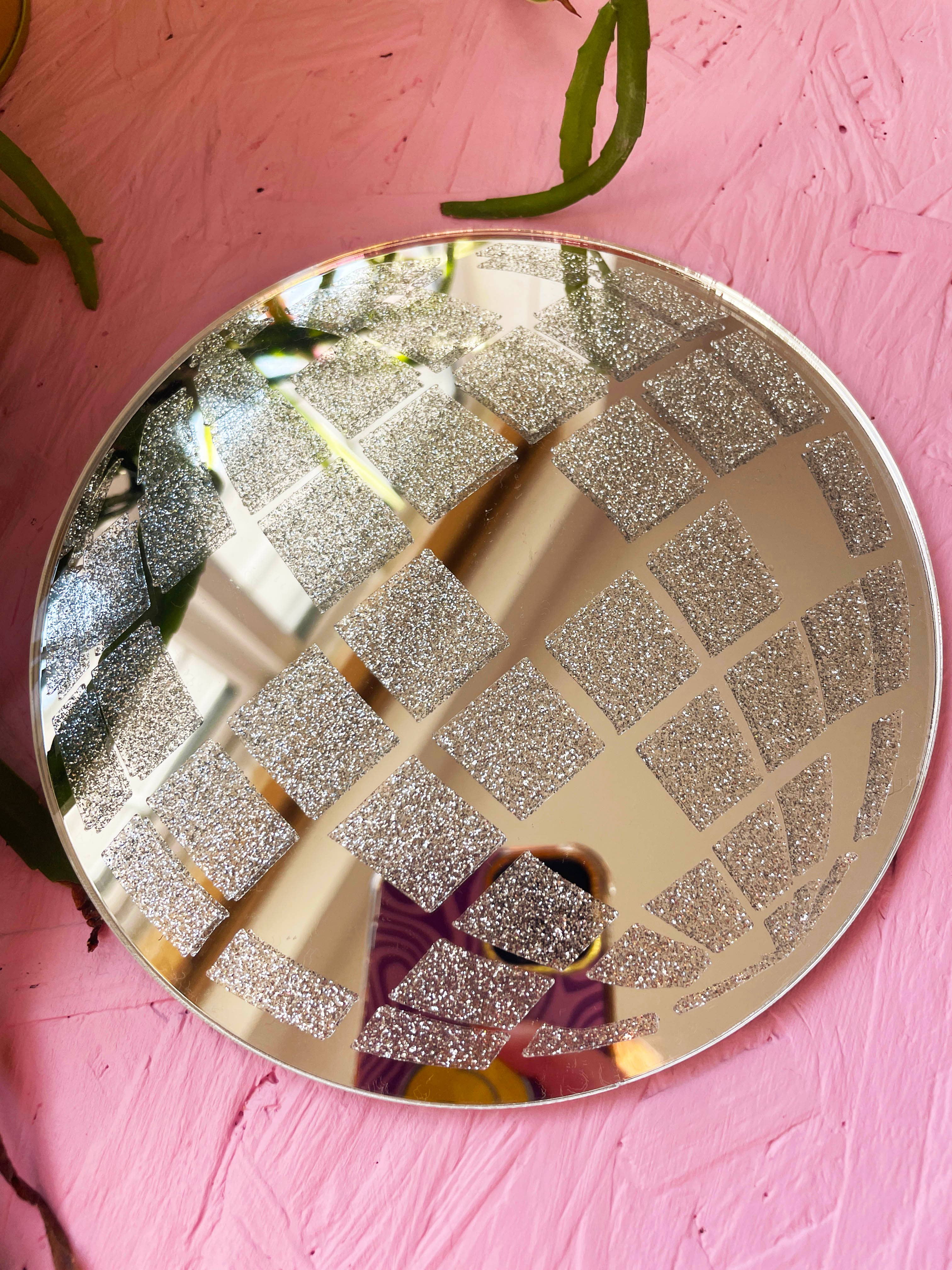 Printed Weird – wholesale Wall mirror – Retro Disco Ball Mini Mirror6