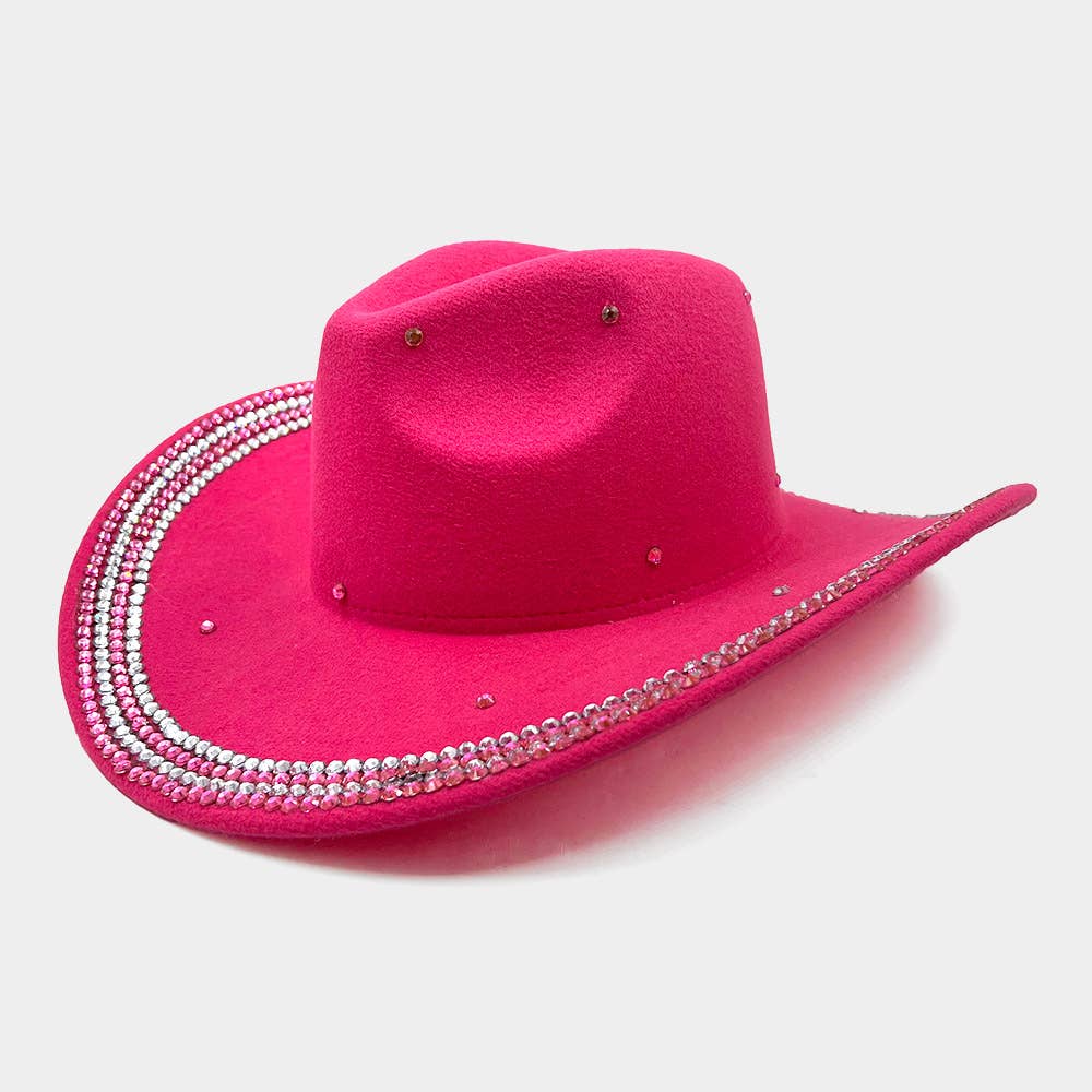 Sensibling Corp. - Wholesale Cowboy Hat - Women's - Bling Studded Cowboy Western Hat
0