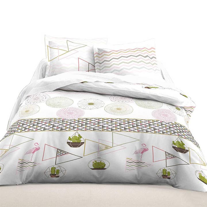 Conjunto de edredão de algodão Cactus Tamanho 240 x 260 cm por atacado de Housse De Rêve