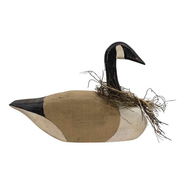 Distressed Primitive Wooden Canada Goose for wholesale by The Hearthside Collection