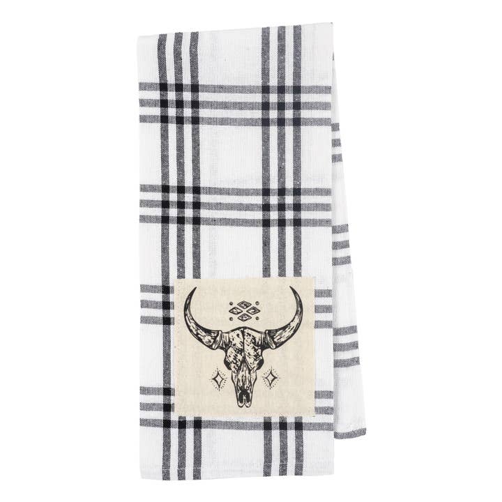 KAF Home - Wholesale Tea Towel - Western/Ranch Themed 100% Cotton Kitchen Towel - 18" x 28"