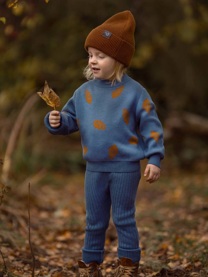 Leggings en maille douce bleu clair de lune unisexe pour la vente par TheBeanWalk