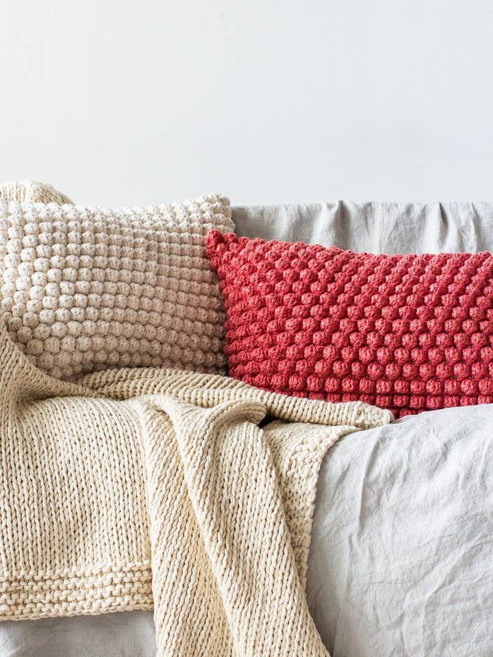 Fodera per cuscino Bobble Throw per la vendita all'ingrosso da parte di kanju Interiors