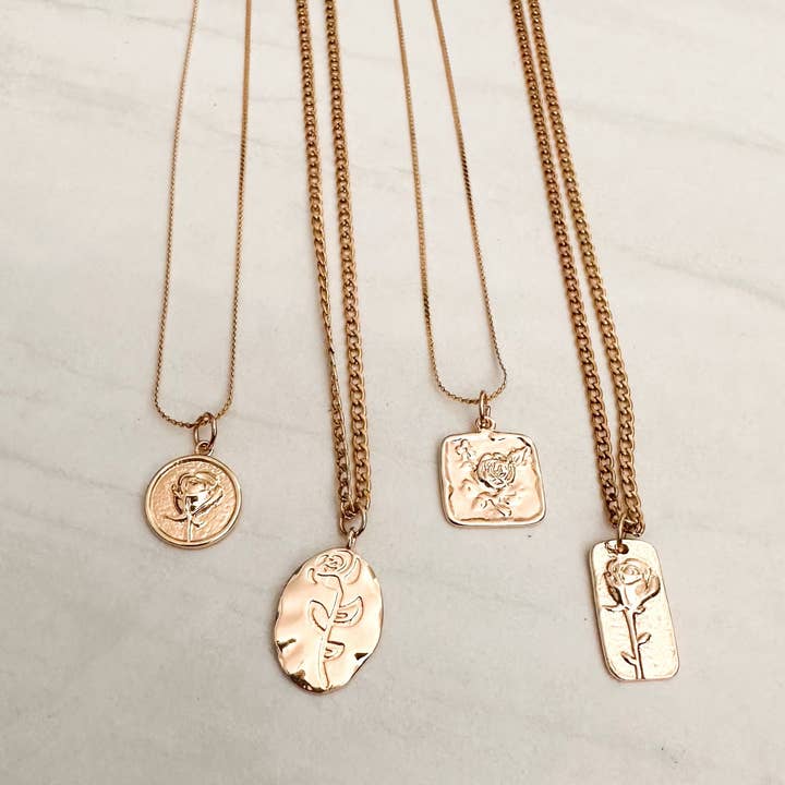 Daisy Mae and Company - Wholesale Pendant/Charm Necklace - Gold Flower Necklace1