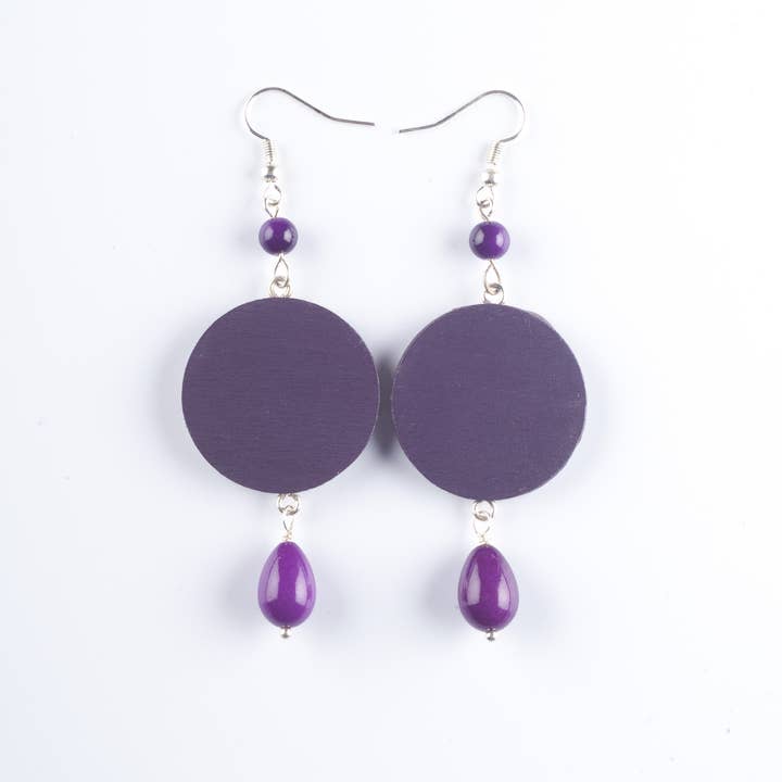 4everyday Handmade - Wholesale Dangle Earrings - Earrings: Majolica round figs1