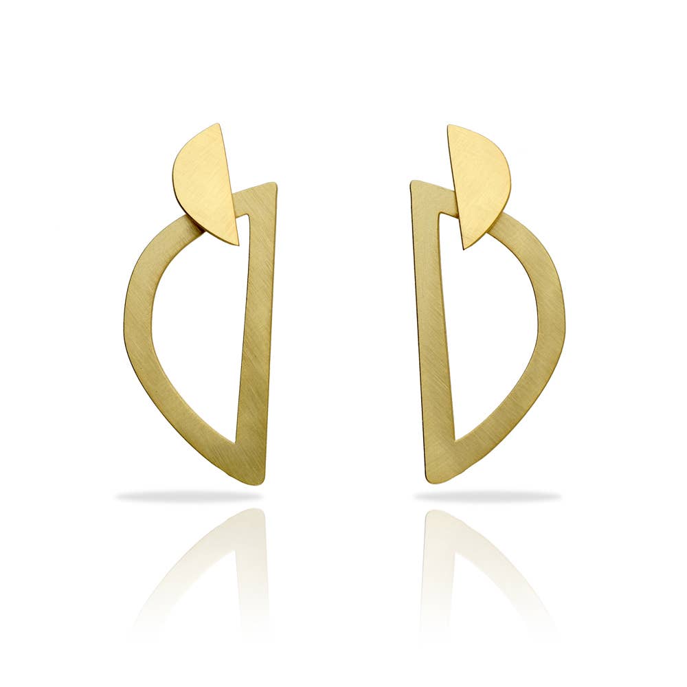 RAS - Wholesale Dangle Earrings - Bau Gold Plated Earrings