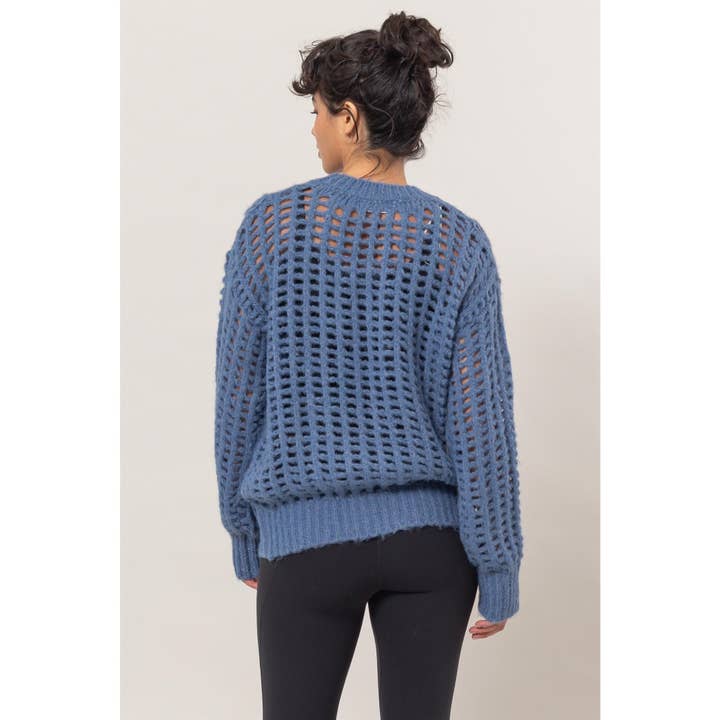 Double Zero – wholesale Tröjor – Dam – Öppen stickad långärmad tröja14