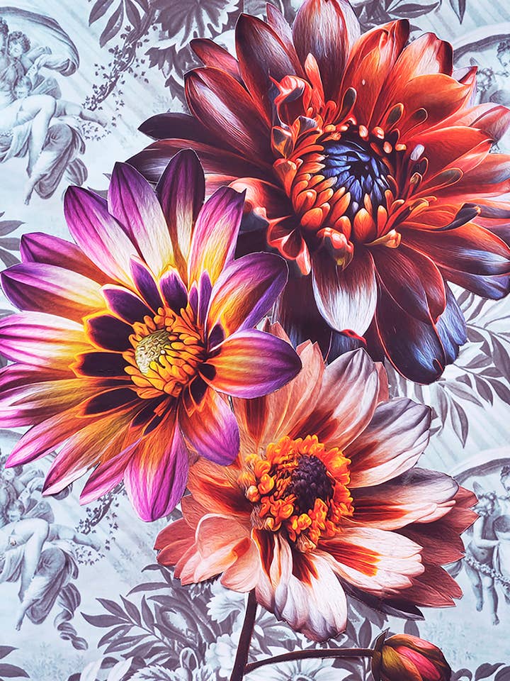 Chrysanthemum Eco-Friendly Everyday Greeting Card for wholesale by Diana Wilson Arcana