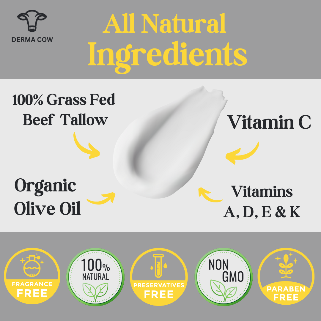 Derma Cow - Wholesale Body Cream/Lotion - Whipped Tallow Cream With Vitamin C, Cream for Face and Body2