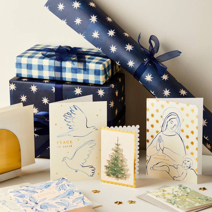 Wanderlust Paper Co - Wholesale Christmas Card - Doves 'Peace on Earth' Card3