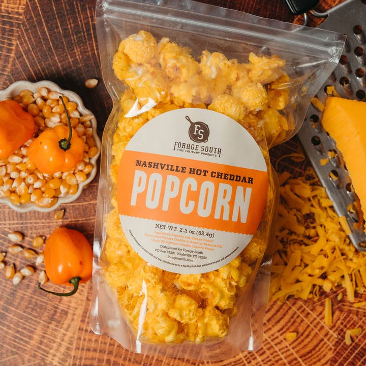 Forage South - Wholesale Popcorn - Nashville Hot Cheddar Popcorn5