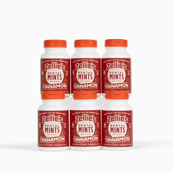 Zellie's - Wholesale Mints - Zellie's Xylitol Dental Mints - Cinnamon 250ct Jar