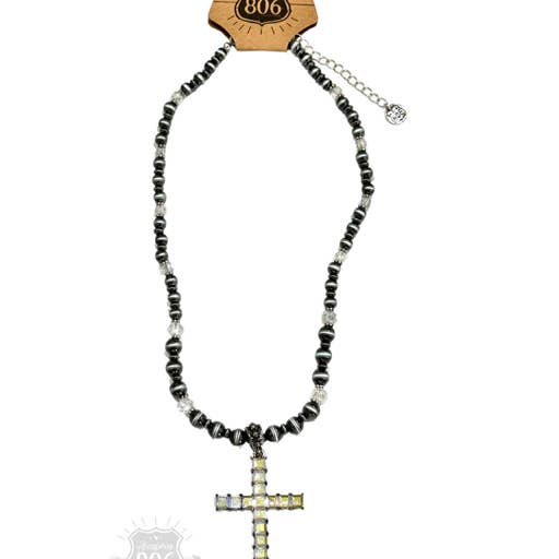 Pink Panache Brands - Wholesale Pendant/Charm Necklace - Rhinestone cross necklace