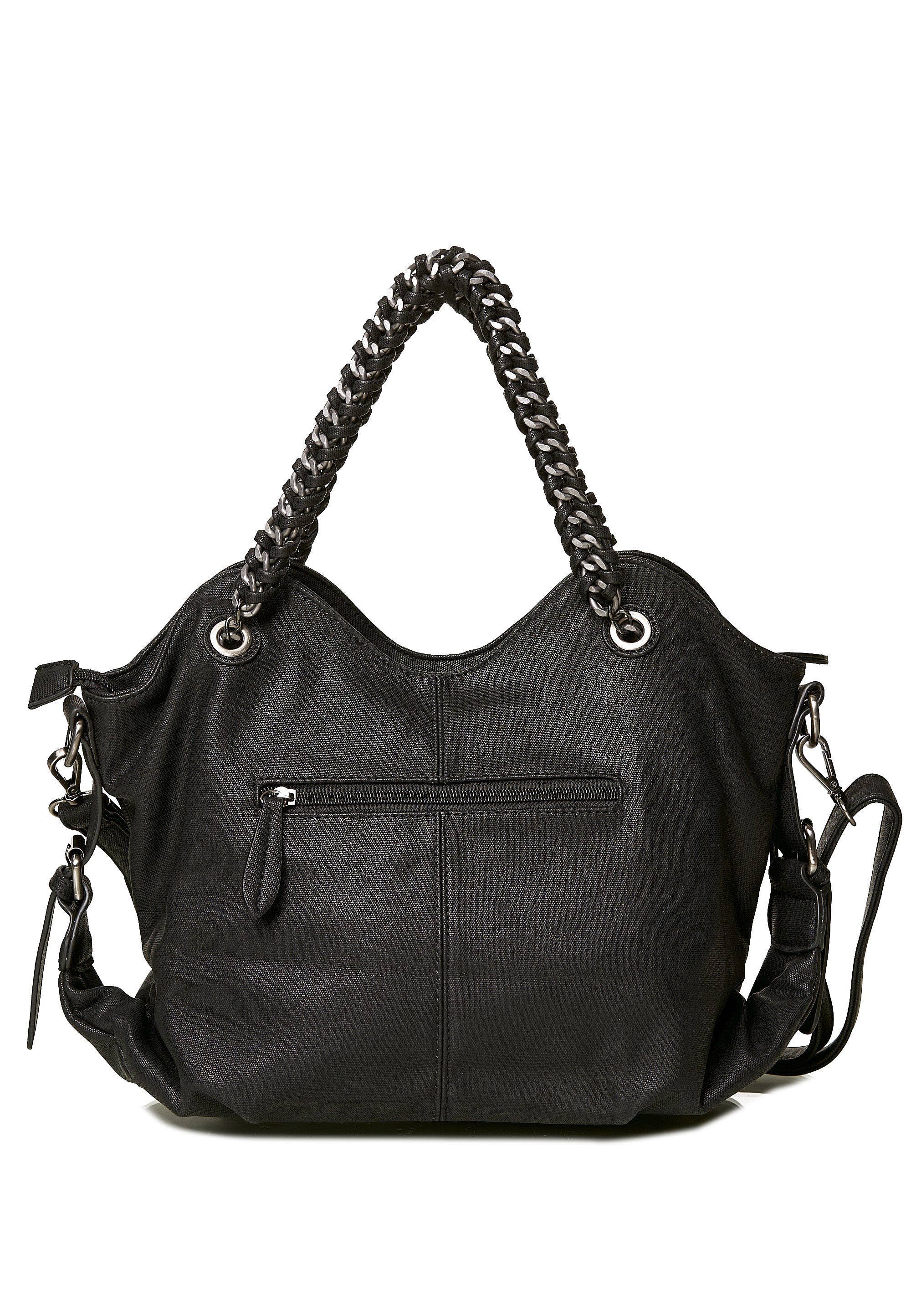 HJS - Vente Sac porté épaule – femme - Sac à bandoulière 'MERCED' avec anses chaîne3