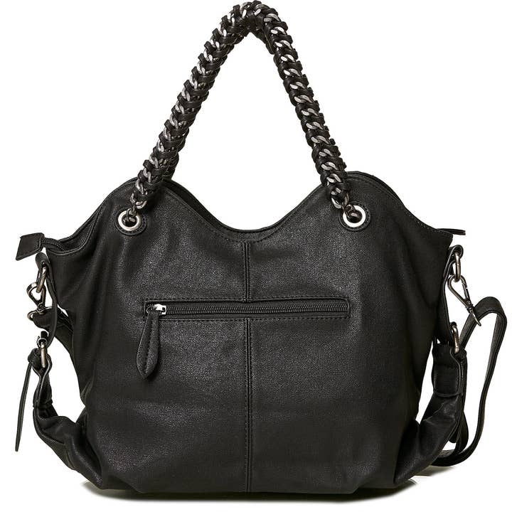 HJS - Wholesale Shoulder bag – women's - Shoulder bag 'MERCED' - with chain handles3