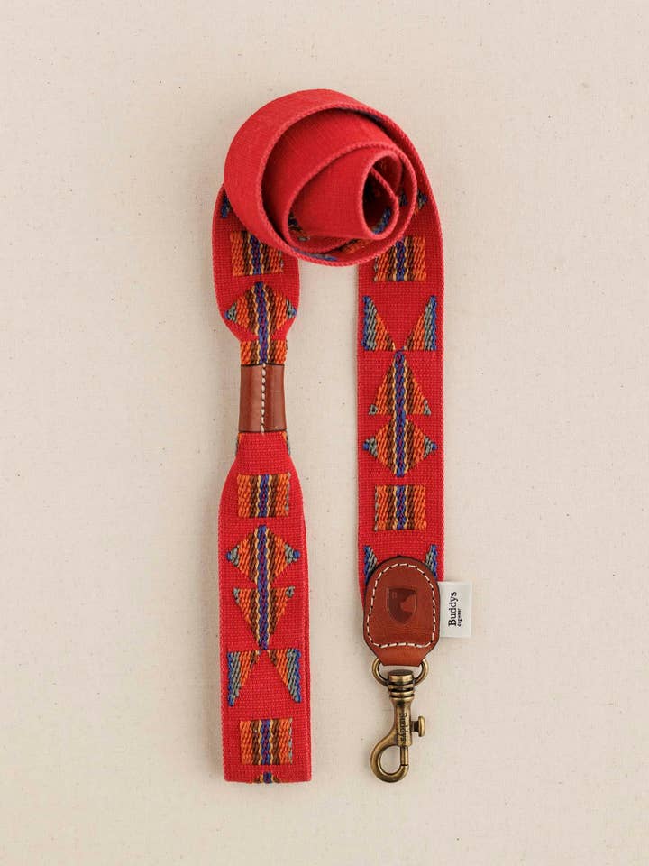 Dog Leash Etna Red Easter for wholesale by Buddys dogwear