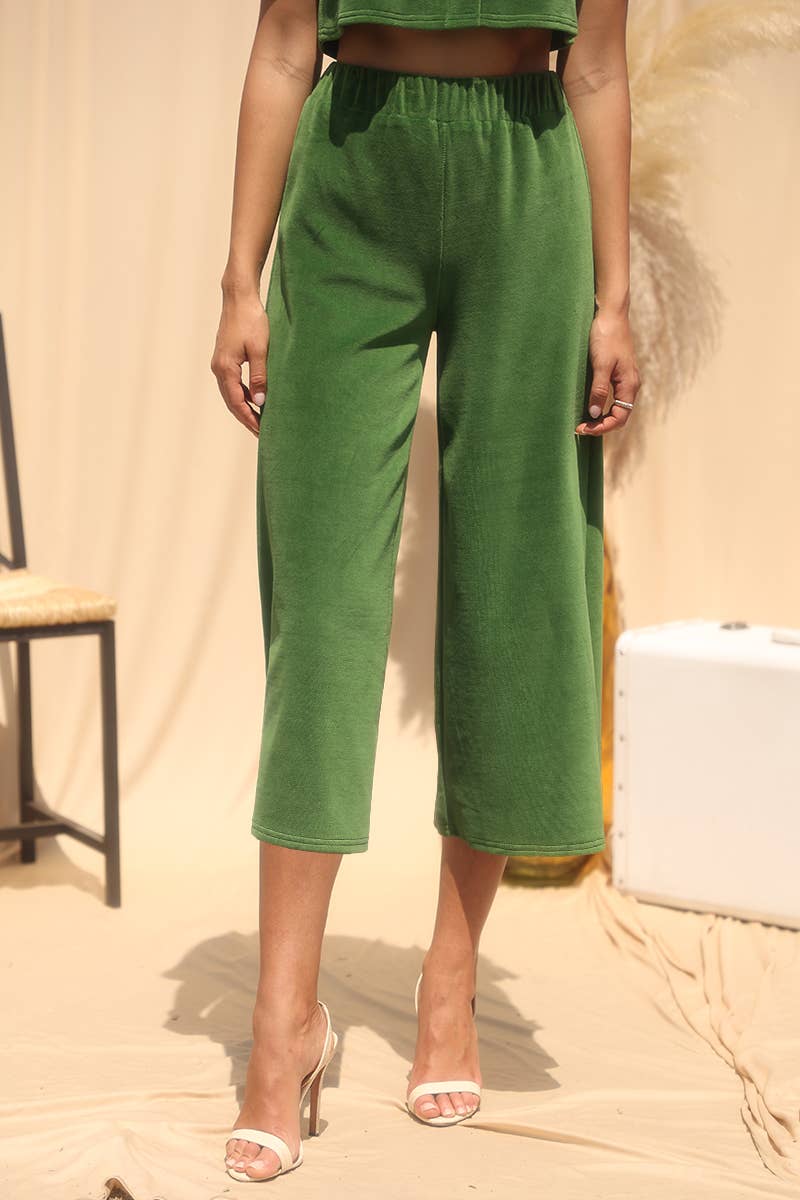 EMERALD JP6523 CAPRI PANT WITH ELASTIC WAISTBAND for wholesale on Faire1