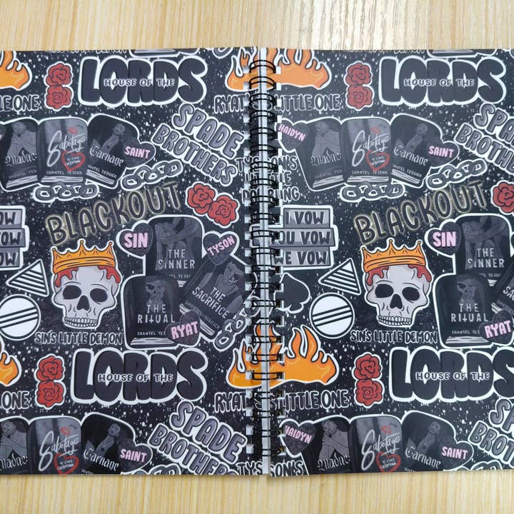 LORDS A5 Spiral Notebook for wholesale by Posh Paperie