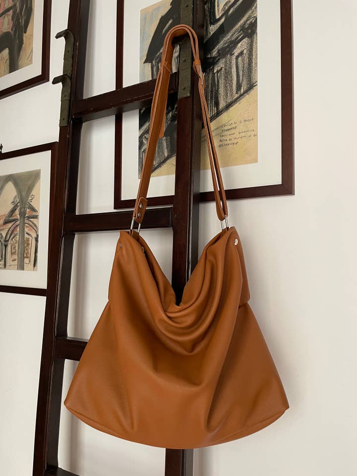 Bolso de piel marrón para venta al por mayor de BBagdesign