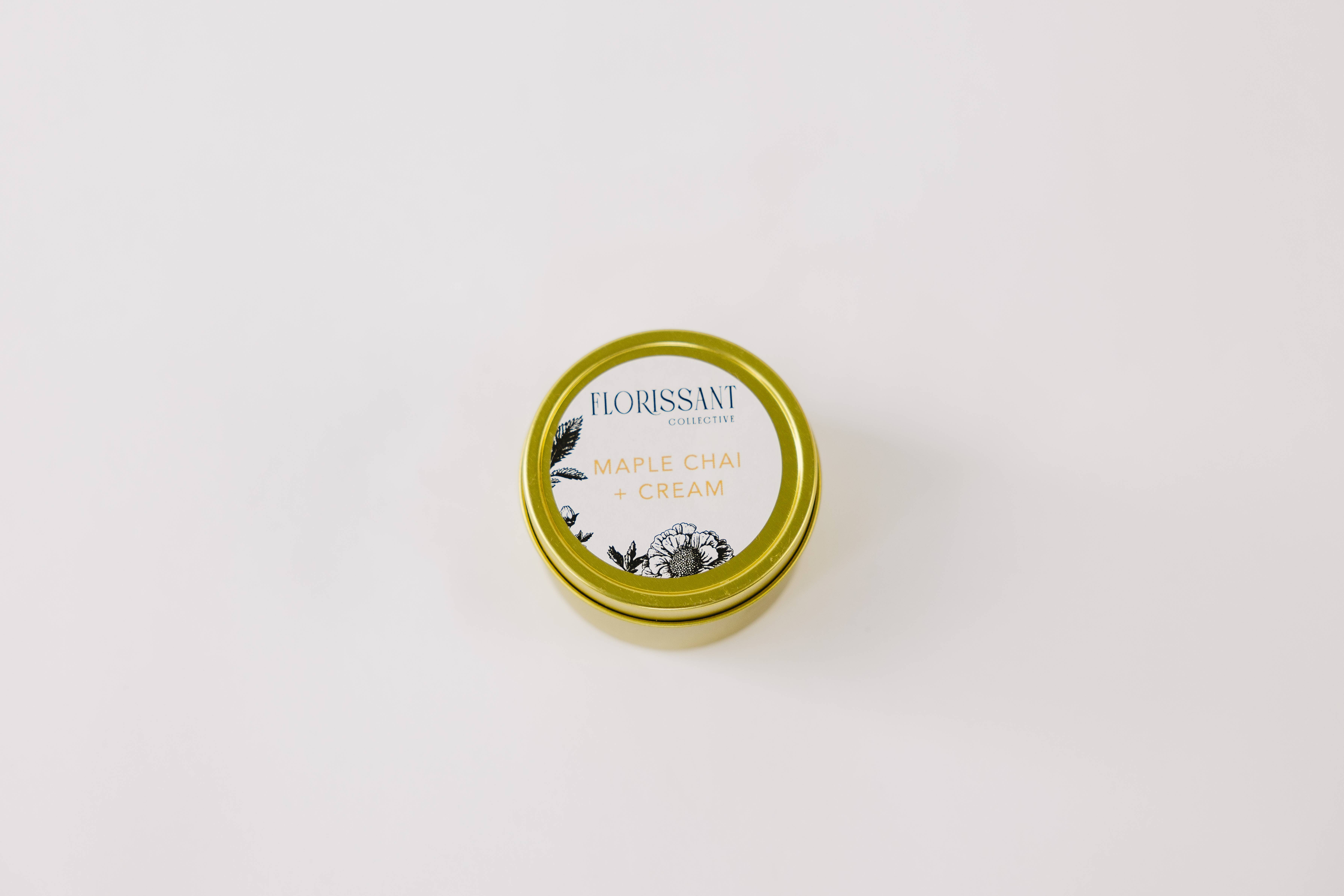 Florissant Collective - Wholesale Jar/Filled Candle - Maple Chai + Cream Candle Tin4