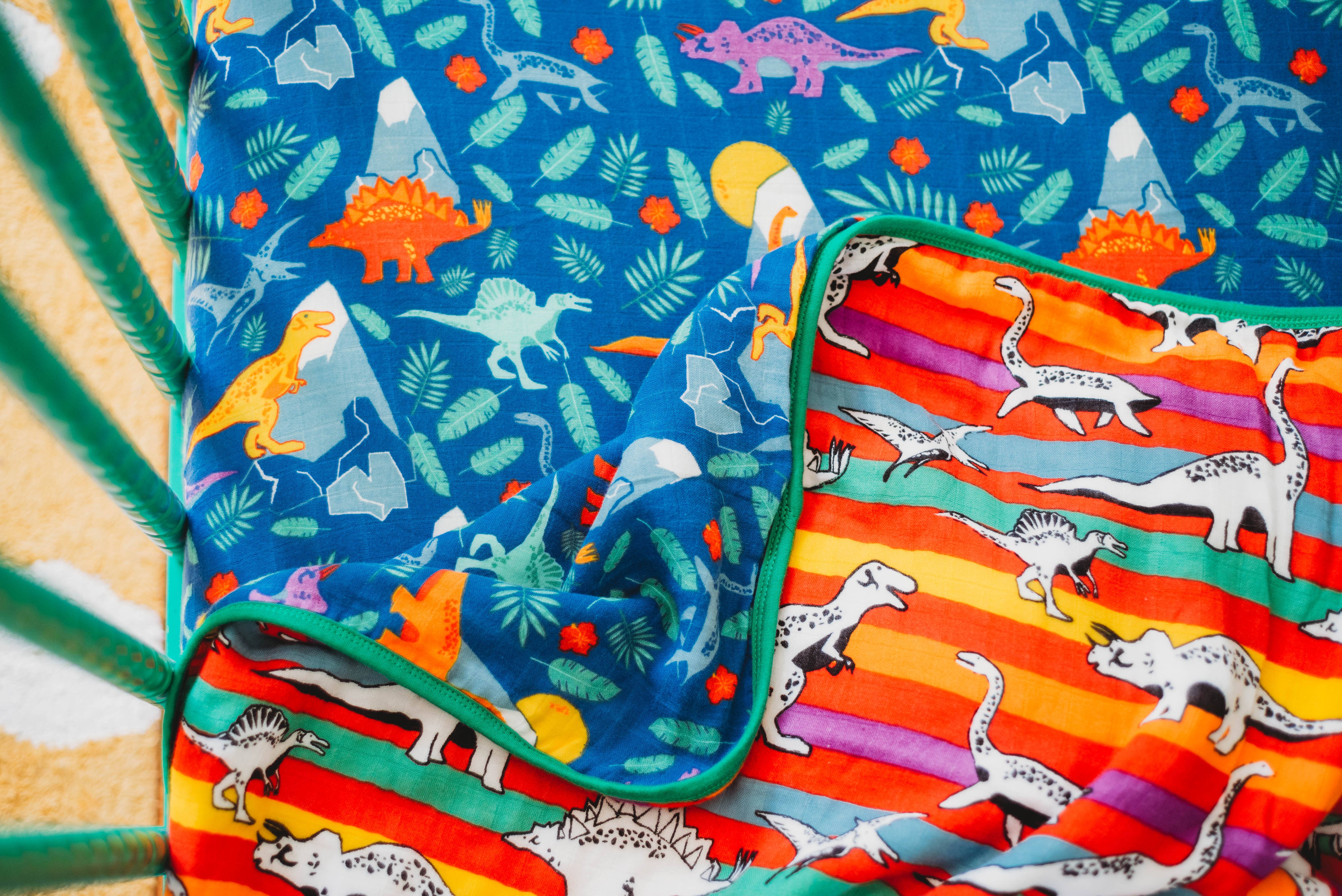 Oliver + Kit - Wholesale Cot/Crib Sheets - Rainbow Dino Fitted Crib Sheet8