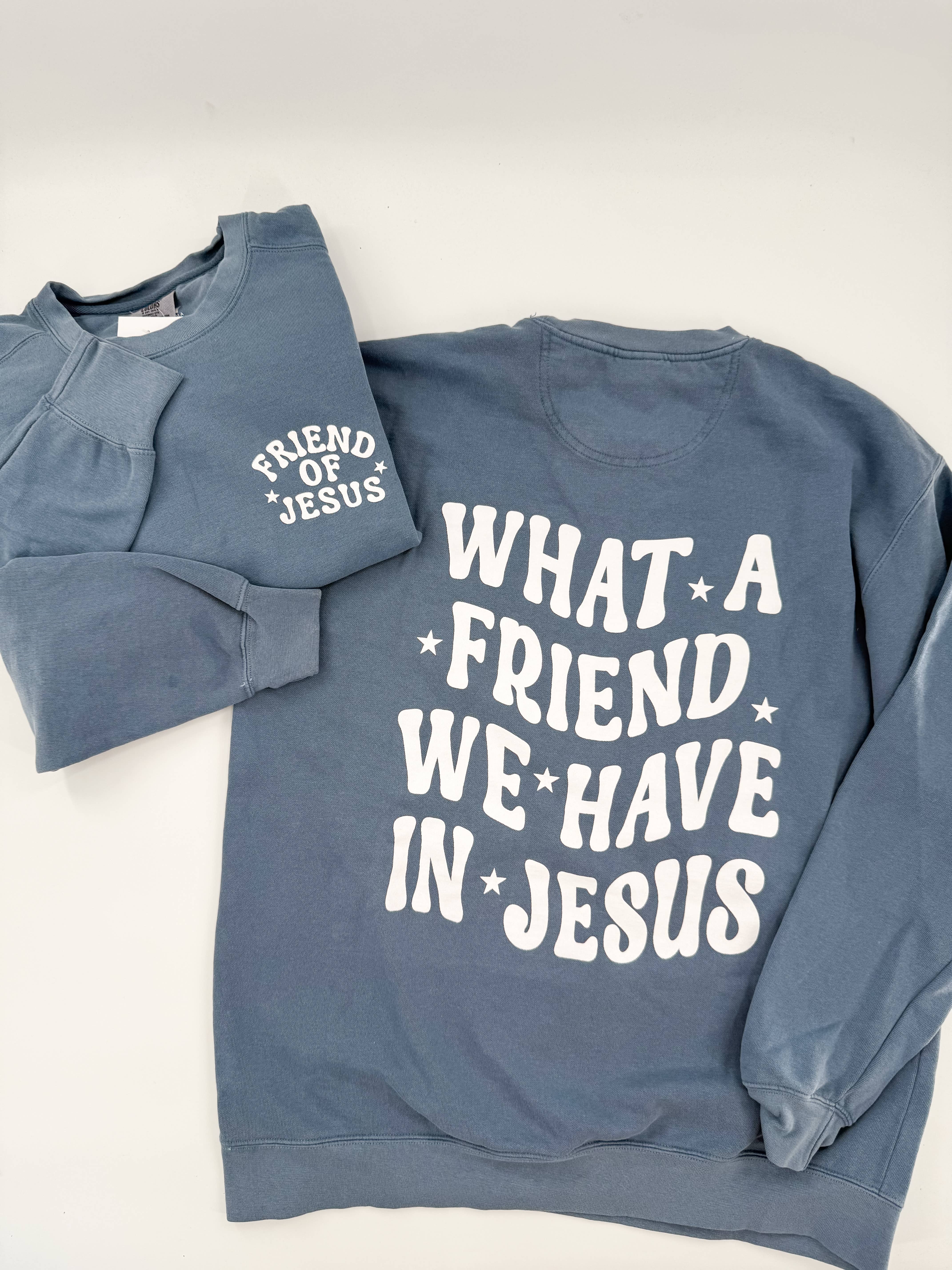 Hand Made Alabama - Wholesale Graphic Sweatshirt - Women's - What A Friend We Have in Jesus Sweatshirt1