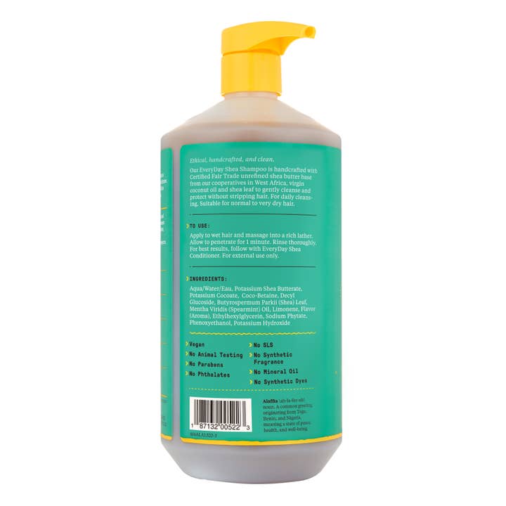 Alaffia - Wholesale Hair Shampoo - EveryDay Shea Shampoo - Vanilla Mint1