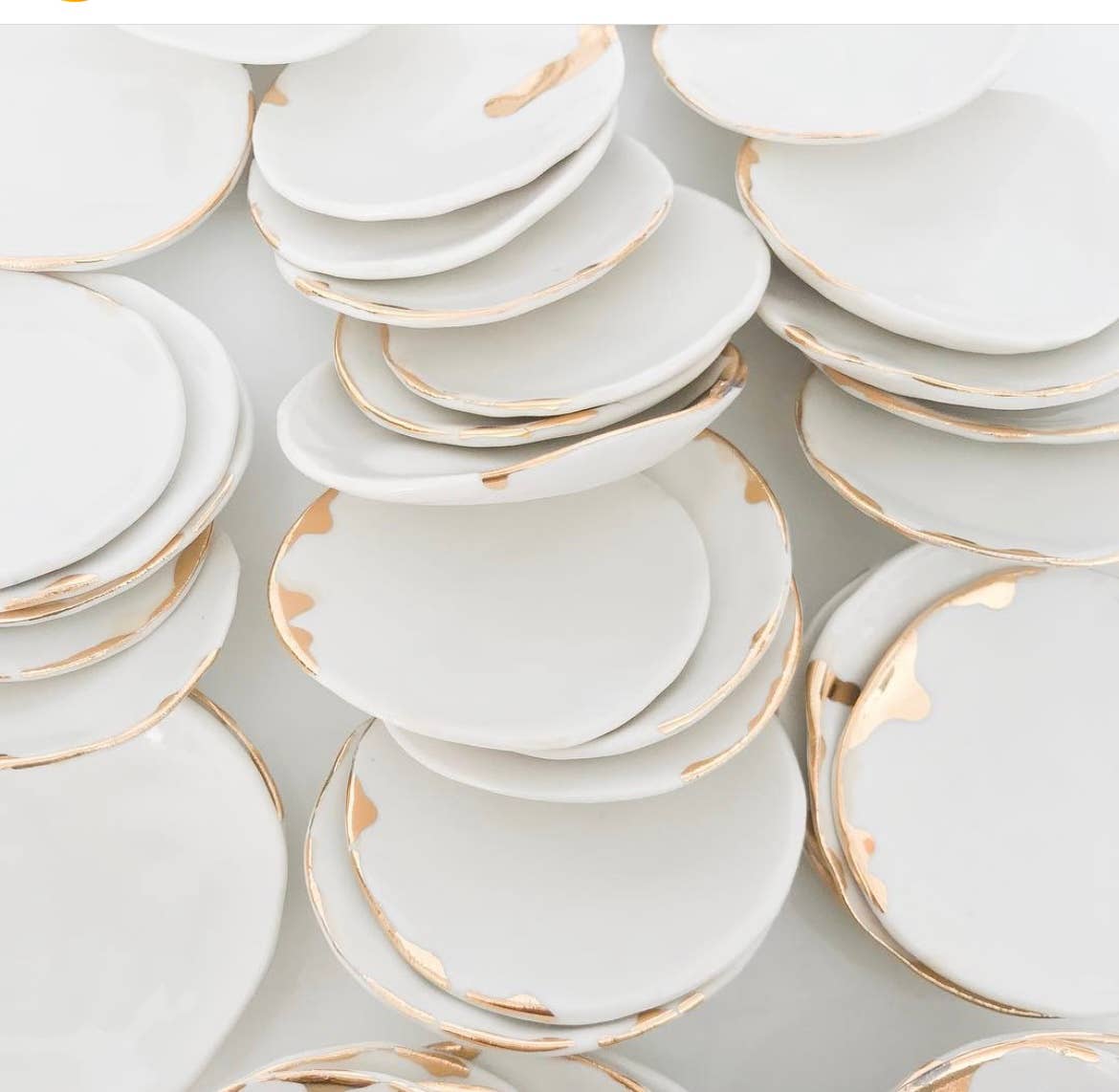 Michelle Barrett Ceramics - Wholesale Jewelry Dish - White Mini Ring Dish2