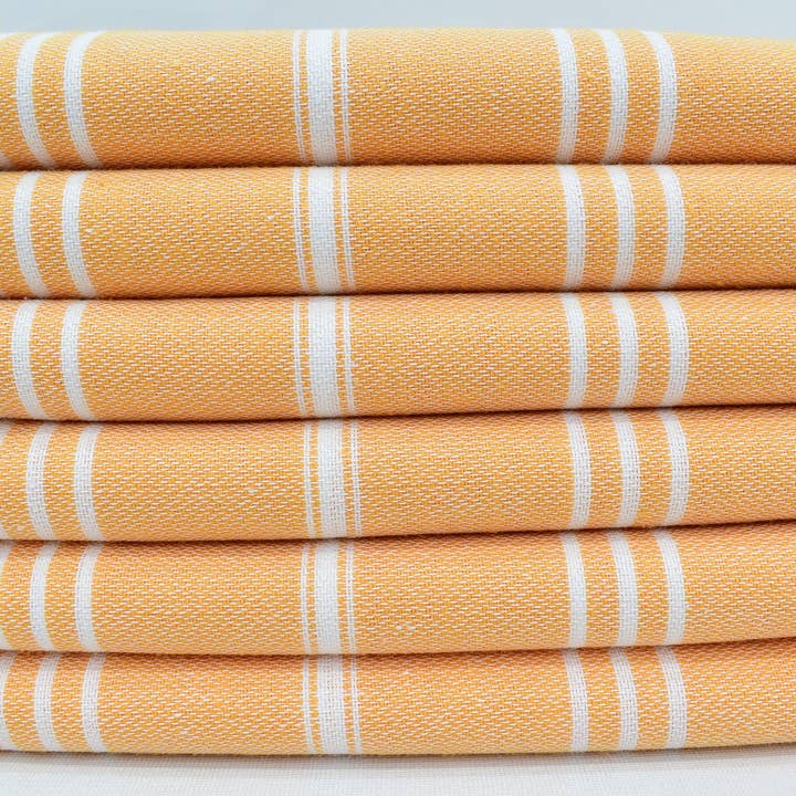 Organic Turkish Towels - Wholesale Tea Towel - Kitchen Towel, Elegant Striped Dish Towel, 24"x36" -60x90 cm2
