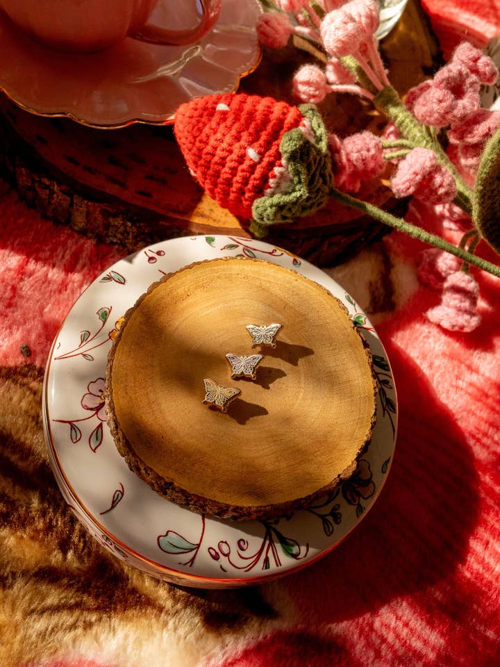 3er-Set Schmetterling-Füller-Emaille-Pins für den Großhandel von Pinstory