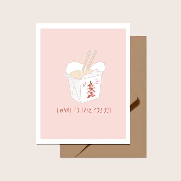 I Want to Take You Out Greeting Card for wholesale by Scotty&Mel
