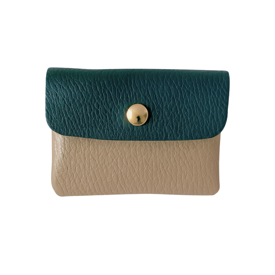 vanMauZ - Wholesale Coin Purse - Women's - Wallet Jule | Petrol - Taupe2