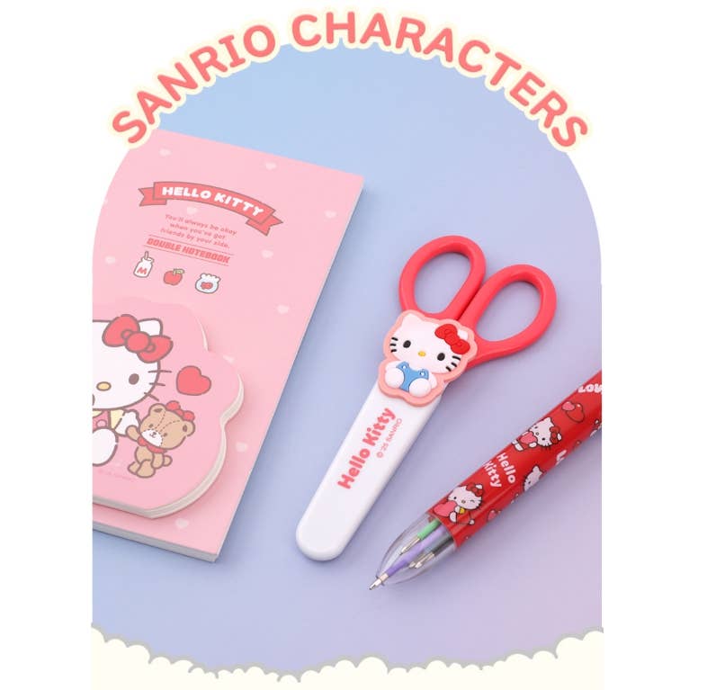 K-Wonderland - Wholesale Scissors - Hello Kitty Safety Scissors – With Protective Cap1