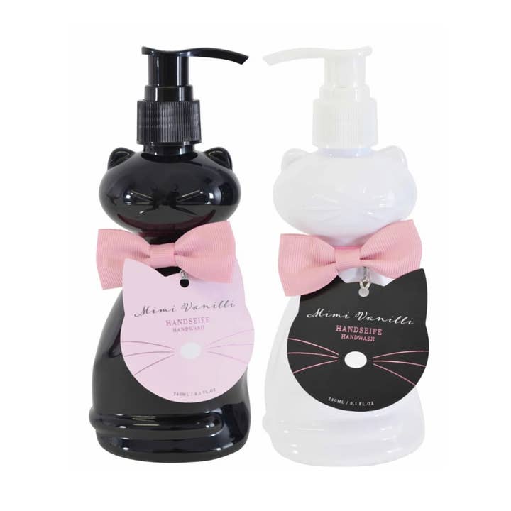 Mimi Vanilli Flüssighandseife im Katzen-Geschenkspender für den Großhandel von IngrossoBeauty by INCI Srl