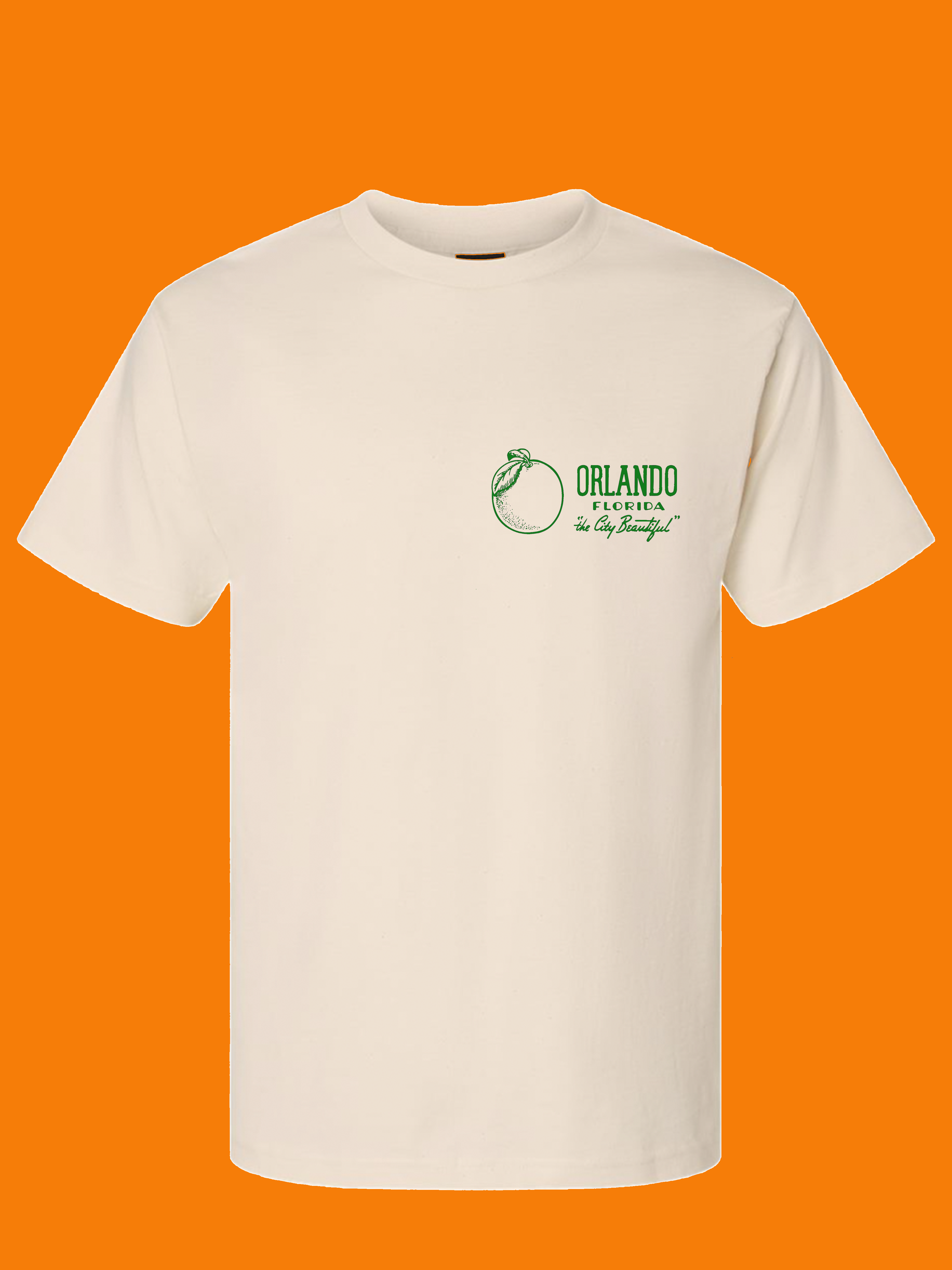 5801 Print House - Wholesale Screen Printed T-Shirt - Unisex - Vintage Orlando, Florida Map T-Shirt1